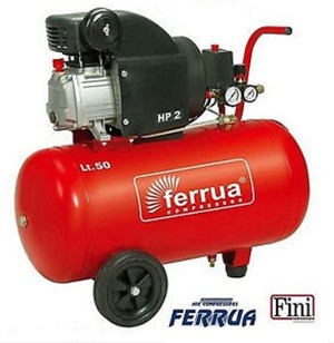 compressore aria fini nuair Ferrua 50 litri FC2/50 50 lubrificato 2 HP